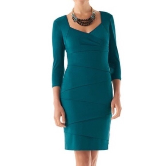 Turquoise Sheath Dress - Picture 1 of 6